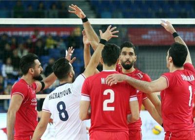 رقبای والیبال ایران در المپیک معین شدند، همگروهی با لهستان و ایتالیا