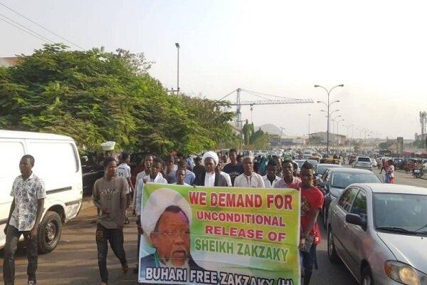 طرفداران شیخ زکزاکی تظاهرات اعتراض آمیزی در نیجریه برگزار کردند