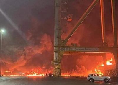 دلایل انفجار و آتش سوزی مهیب در بندر جبل علی دبی از زبان رئیس پلیس