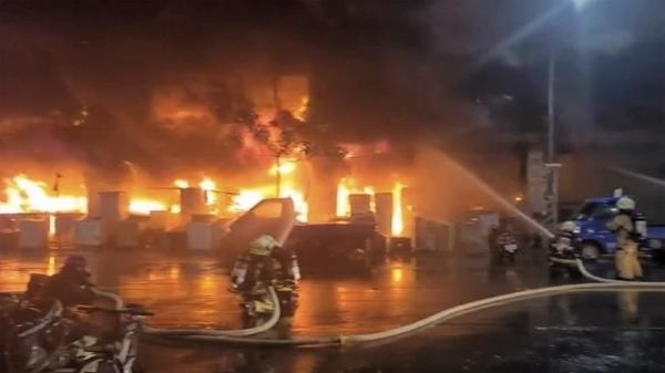 25 کشته و ده ها زخمی در پی آتش سوزی در جنوب تایوان