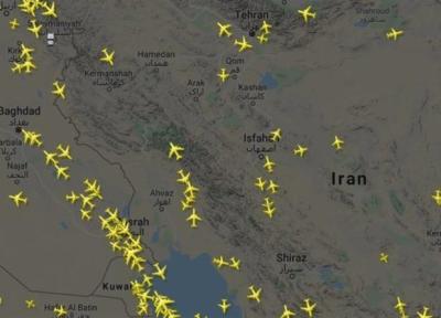 رشد 51 درصدی پروازهای عبوری از آسمان ایران، تابان در صدر تاخیرات پروازی دیماه 1400