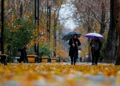 بارش پراکنده و وزش باد در تهران